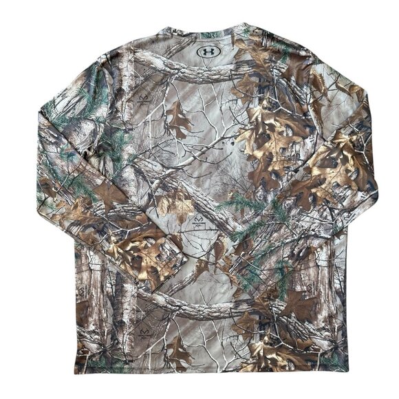 Under Armour x Real Tree Hunting Shirt Mens XXL Long Sleeve Performance Camo - Picture 3 of 5
